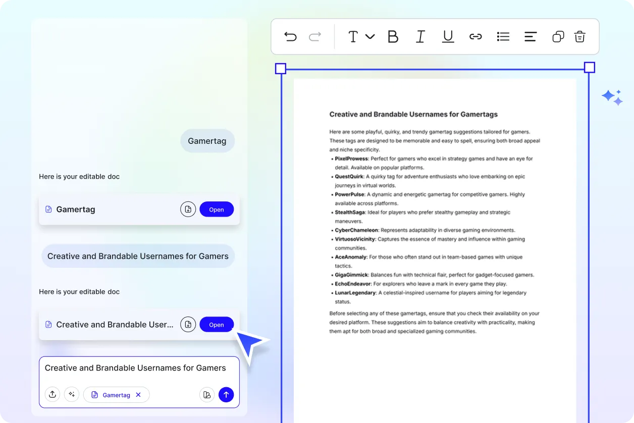 Free AI Gamertag Generator, Free Gamertag Maker Online